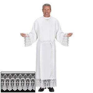 R.J. Toomey San Clement Collection Polyester Roll Collar Alb N1948 Large